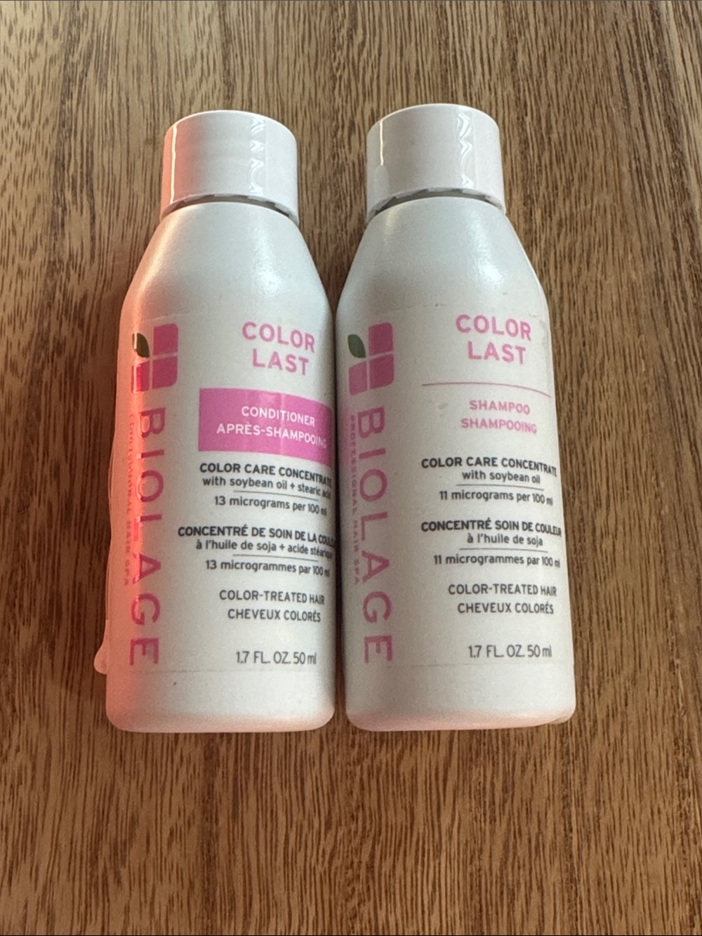 Biolage Color Last Pink Travel Shampoo & Conditioner Duo